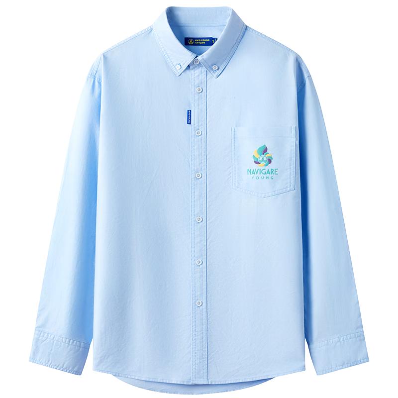 NVG·YOUNG Men s Loose Fit Cotton Long-Sleeve Shirt XL