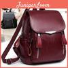 Mochila Feminina Fashion de Couro PU Grande Capacidade Para Viagens Casuais