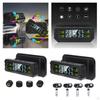 Solar Powered Car Tire Pressure Sensor with Temperature and LCD Display Panel & USB