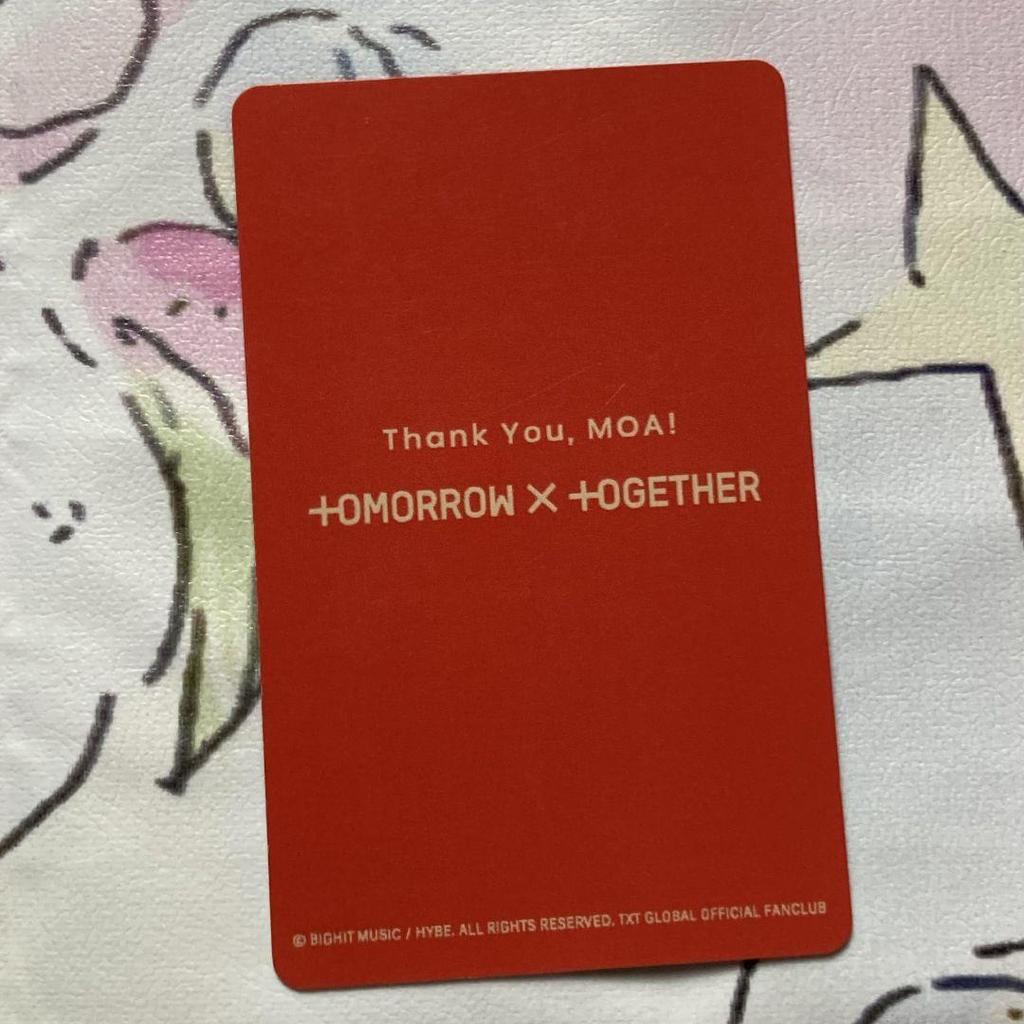 [USED] TXT moazone Japan concert FC bonus fan meeting Taehyung trading card