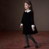 Hacikis Girls' Velvet School Style Party Dress