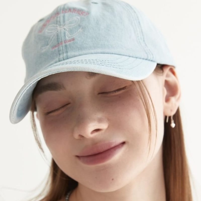 

me, me, vintage ribbon cap - light denim light denim