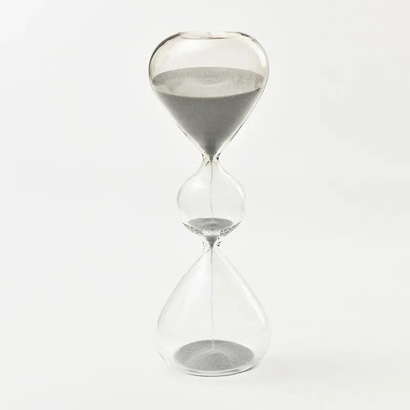 

Нестандартные трехслойные полосатые песочные часы-таймер для дома, стеклянные песочные часы для кухни, офиса, инструмент для управления временем, праздничный подарок