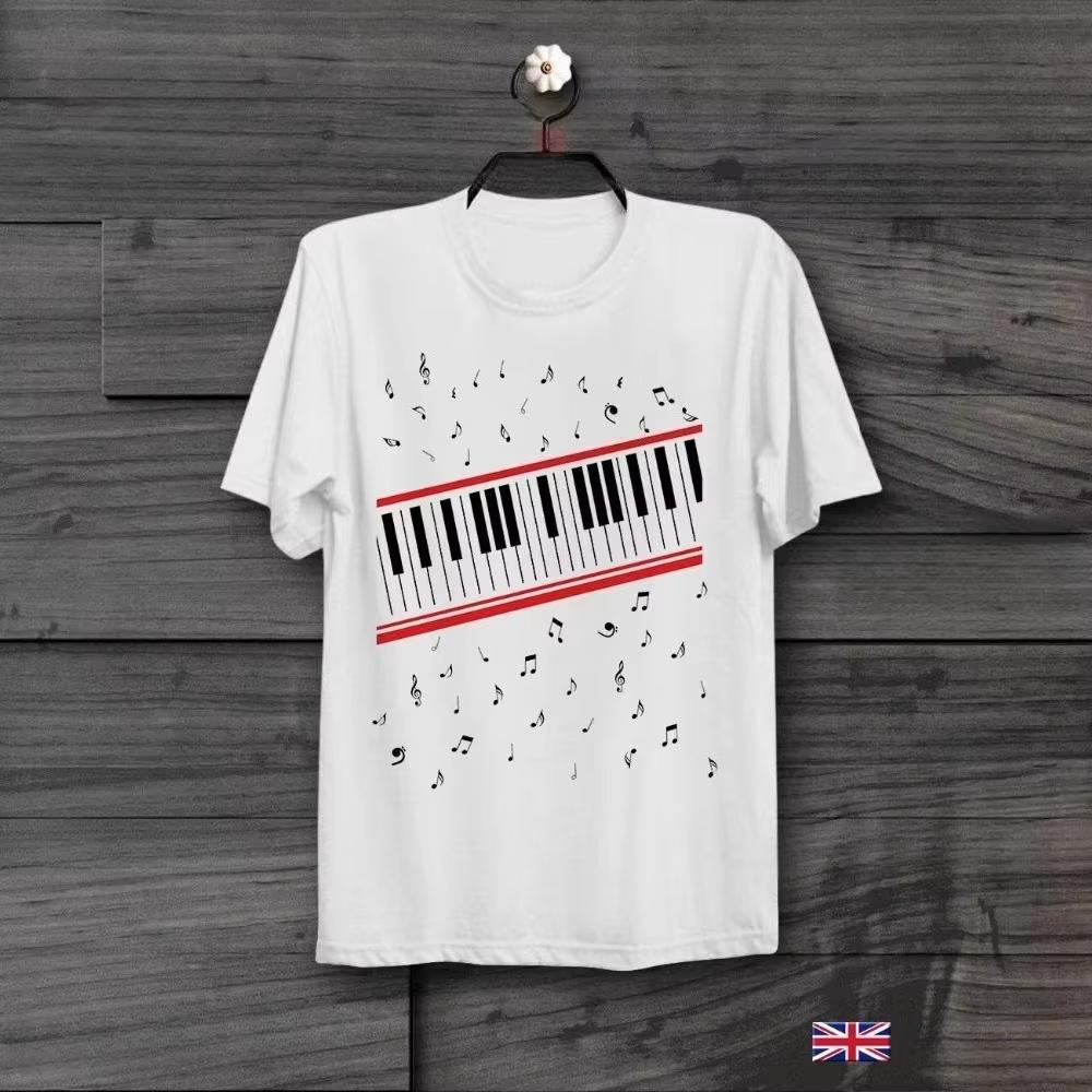 Short Sleeve Polyester Man Clothing Piano Beat It Michael Jackson Mtv Video Retro Vintage Hipster Unisex T-Shirt Print T-shirt