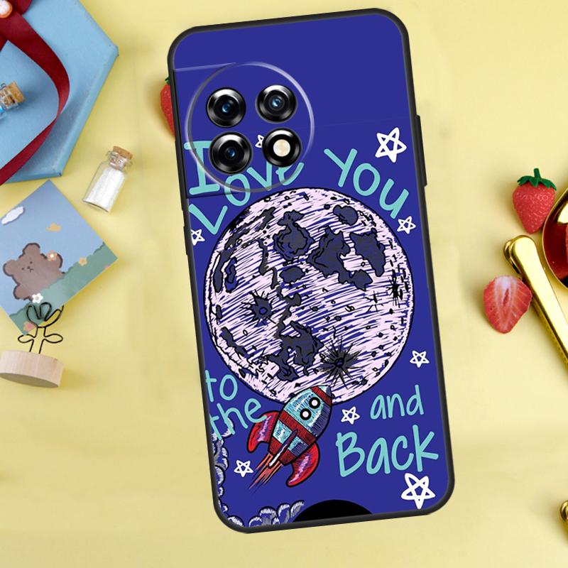 Love You To The Moon And Back Art Case For OnePlus 13T 13R 12 12R 15 13 11 10 10T 8T Nord CE 2 3 4 Lite N20 N30 Nord 5 Cover