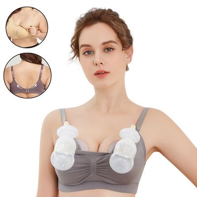 Women's Nursing Bra Breast Pump Special Maternity Bra Hand Free Pregnancy Clothes Breastfeeding Accessories Pumping Bra Can Wear All Day
