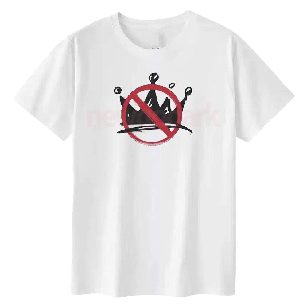 No Kings in America Women Unisex Shirt Crown No Kings Shirt Graphic T Shirts Casual Outdoors Cotton Breathable Shortsleev S