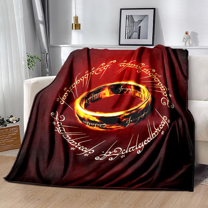 1pc Blanket The Lord of the Rings2 Print Design, Lightweight Blanket for Sofa, Bed- Soft &Warm, Gift for All Seasons like Christmas, Halloween