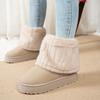 Fashion High Quality Women Snow Ankle Boots Fashion Fluffy Plush Faux Fur Soft Boots Winter Indoor Comfortable Warm Cotton Shoes Women