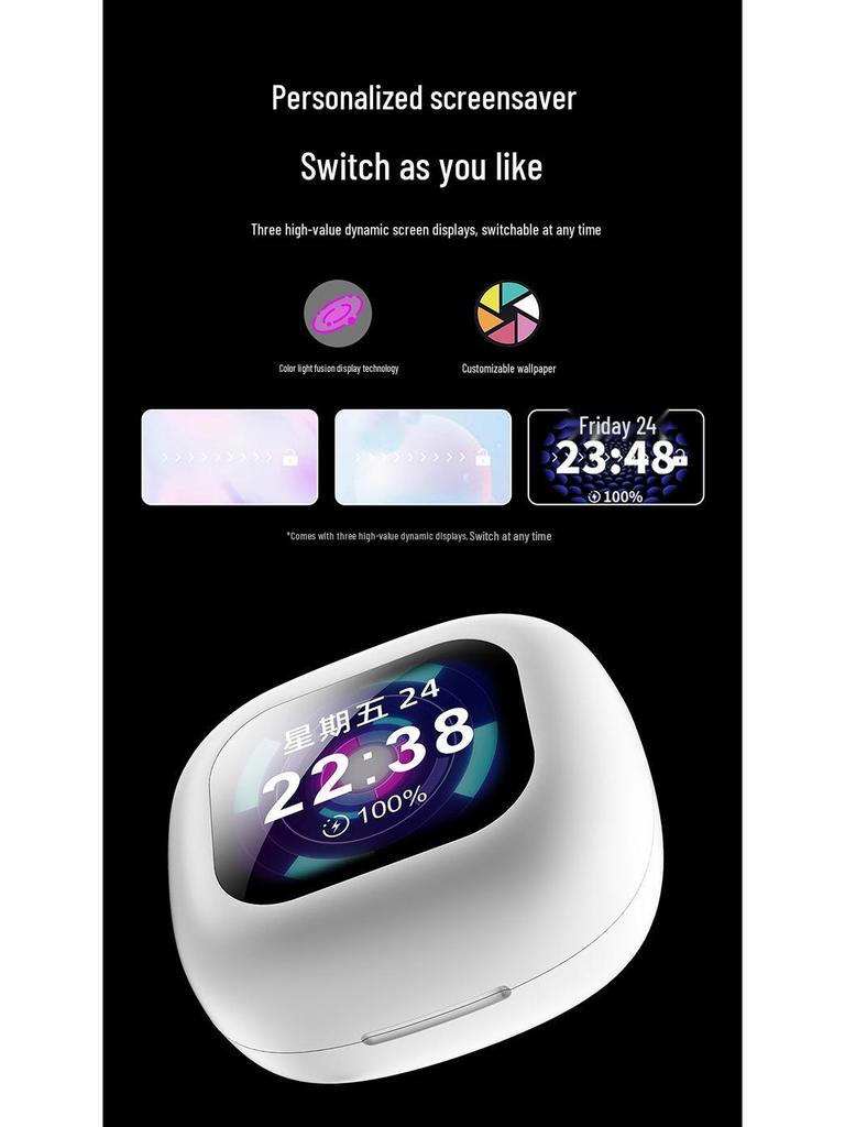 Kulak Kancalı ve Uzun Pil Ömrüne Sahip Dijital Ekranlı Kulak İçi Bluetooth Spor Kulaklıkları