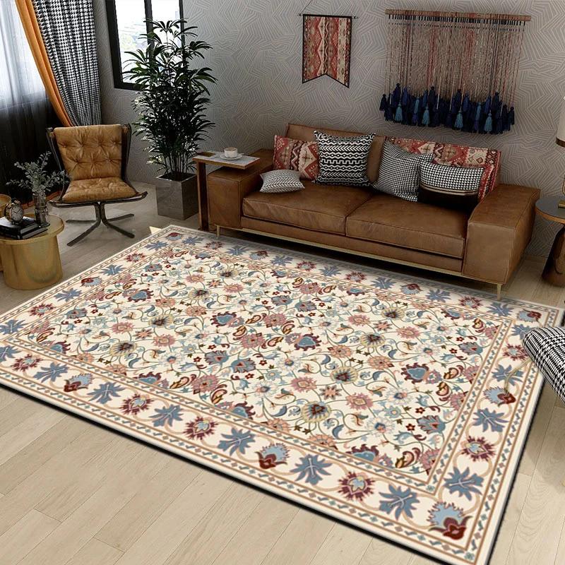 Vintage Perzisch Vloerkleed Boheems Oosters Antislip Wasbaar Tapijt voor Woonkamer, Slaapkamer, Huisdecoratie 80x120cm 31x47inch