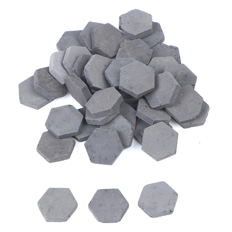 40Pcs 1/16 Scale Simulation Miniature Hexagon Red Brick Model Toy