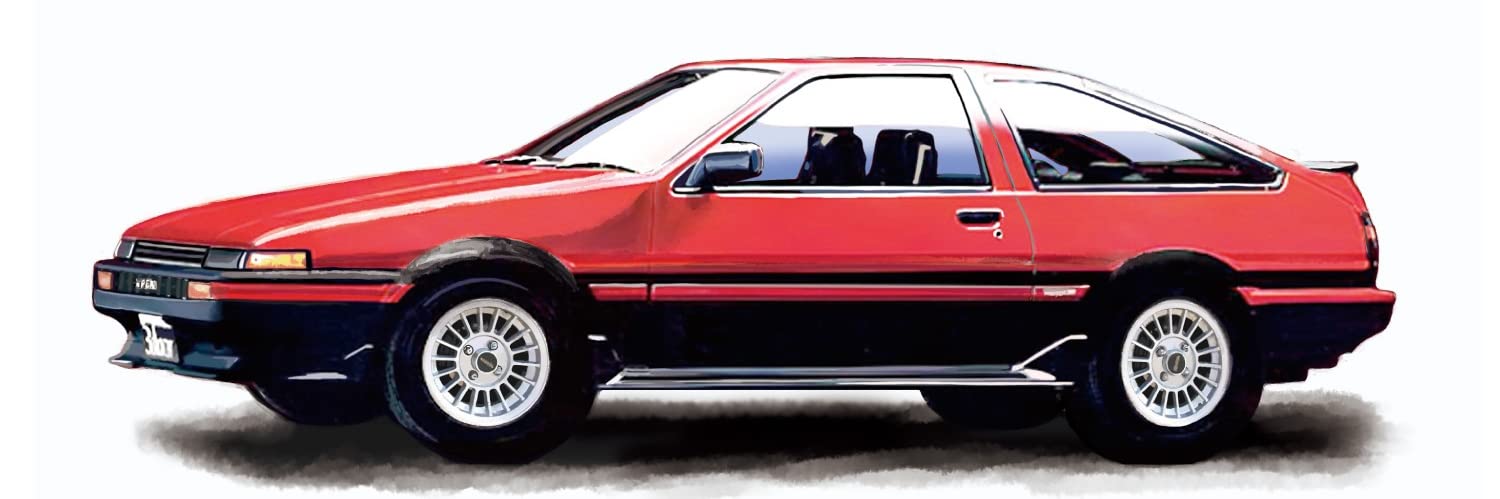 

Scale Automobile Kit Toyota Sprinter Trueno AE86 Plastic Model Kit MN02 PLATZ/MONO 1/32 High-Flash Two-Tone (Red & Black) Pre-Colored