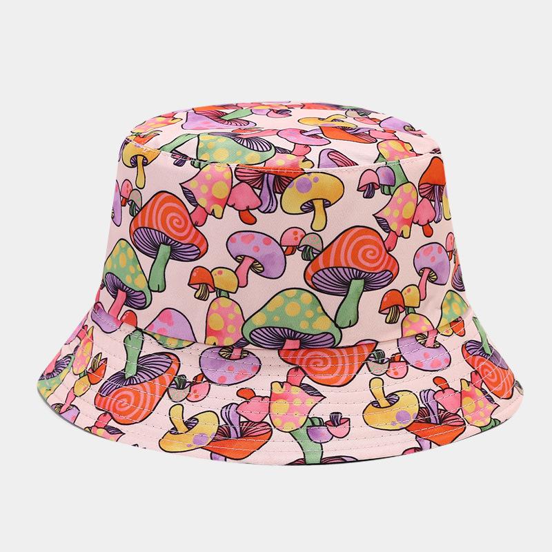 Colorful Print Bucket Hat Panama For Women And Men Outdoor Sunshade Fisherman Caps Summer Travel Beach Bob Foldable Basin Cap