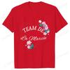 French Team Bride Squad T-shirt Flower Graphic Bridal Shower Wedding Tops Women Bachelorette EVJF Party Blouses Bridesmaid Tees