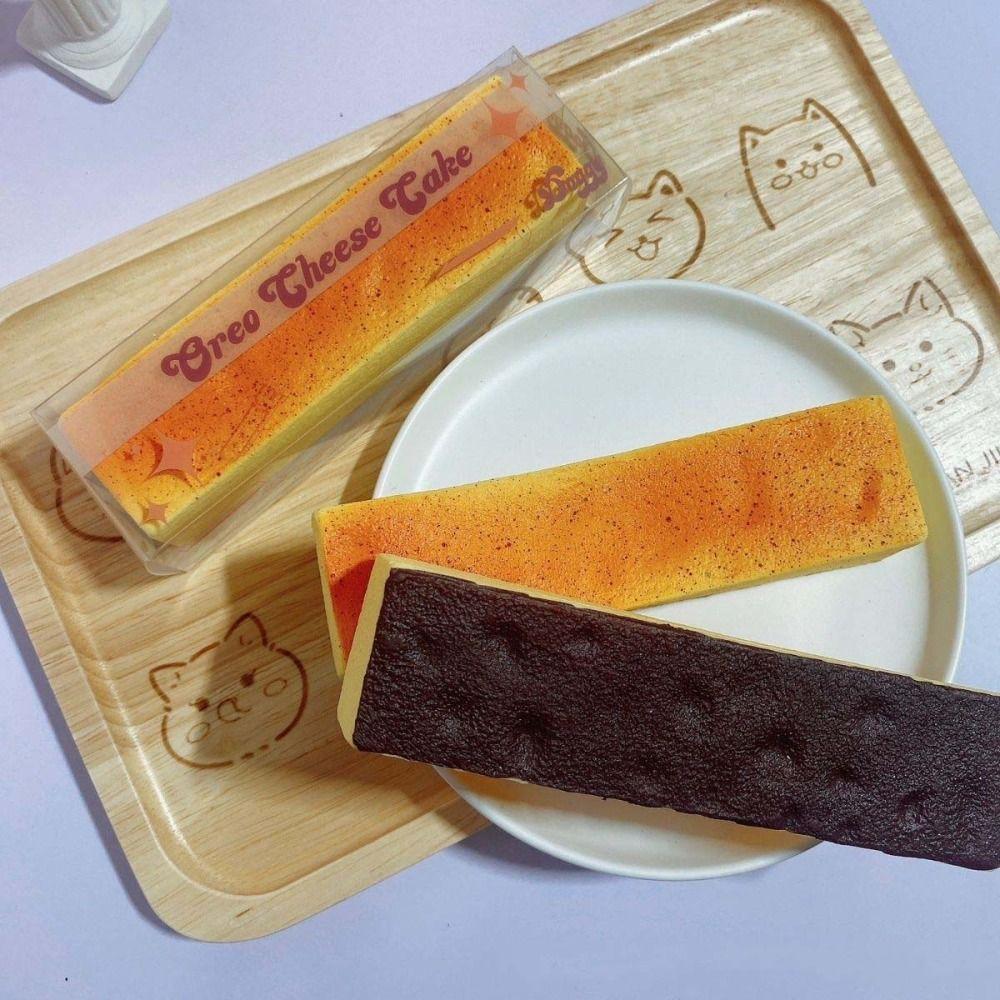 Relax Gift Slow Rebound Squeeze Toy Release Hand Realistic Cheesecake Bars Children