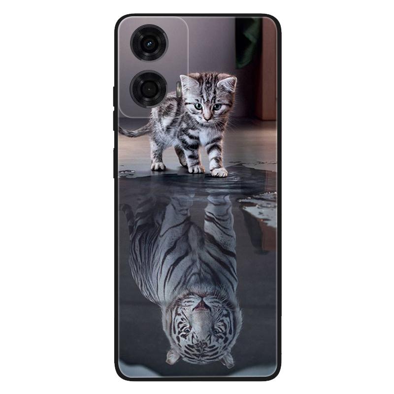 For Moto G85 5G Case TPU Space Soft Silicone Back Cover Phone Cases For Motorola Moto E14 MotoG85 Wolf Protective Cool funda