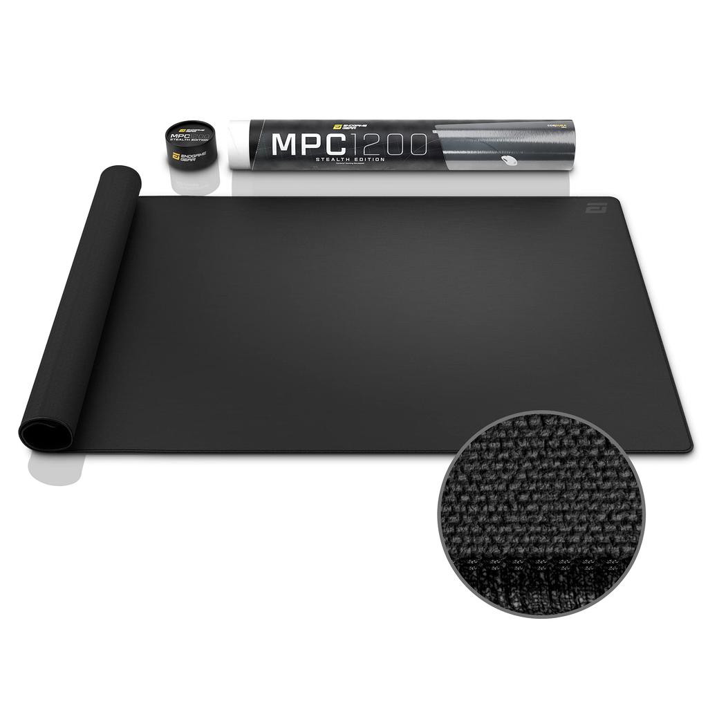 ENDGAME GEAR MPC CORDURA Gaming Mouse Pad/Desk Mat (Black, Large (1200*600*3mm))