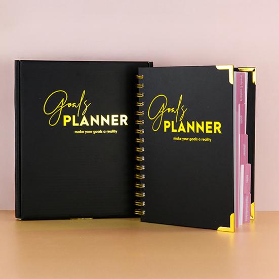 2026 Weekly Planner Notebook Spiral Bound Goal Journal with Elegant Cover Goal Setting & Task Tracking Portable Student Diary Organizer