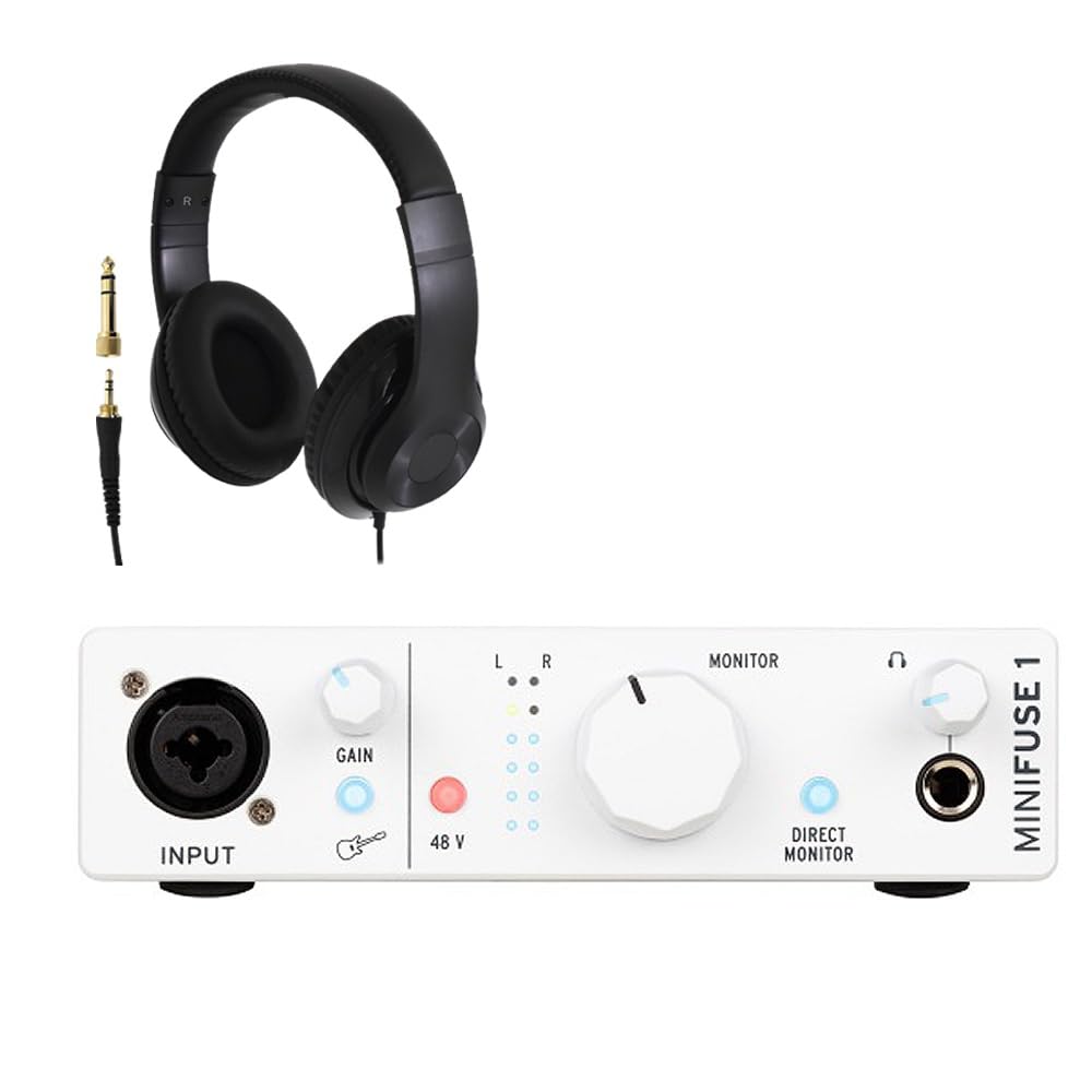 

Arturia MiniFuse 1 WH 1-in2-out USB-C Audio Interface Headphones HP-CT1 Set