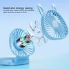 Portable Neck Hanging Fan Foldable USB Rechargeable Mini Handheld Cute Bunny Desk Fan With Lanyard For Office Outdoor White