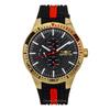 Racing Silicone Strap Black Dial Quartz 48872 Men's Watch