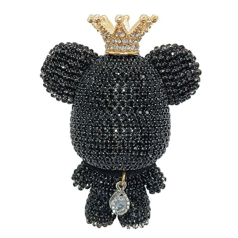 Creative Crown Diamond Cute Bear Car Fragrance Perfume Clip Air Outlet Aroma Air Fresher Decoration Accessories Aromatherapy