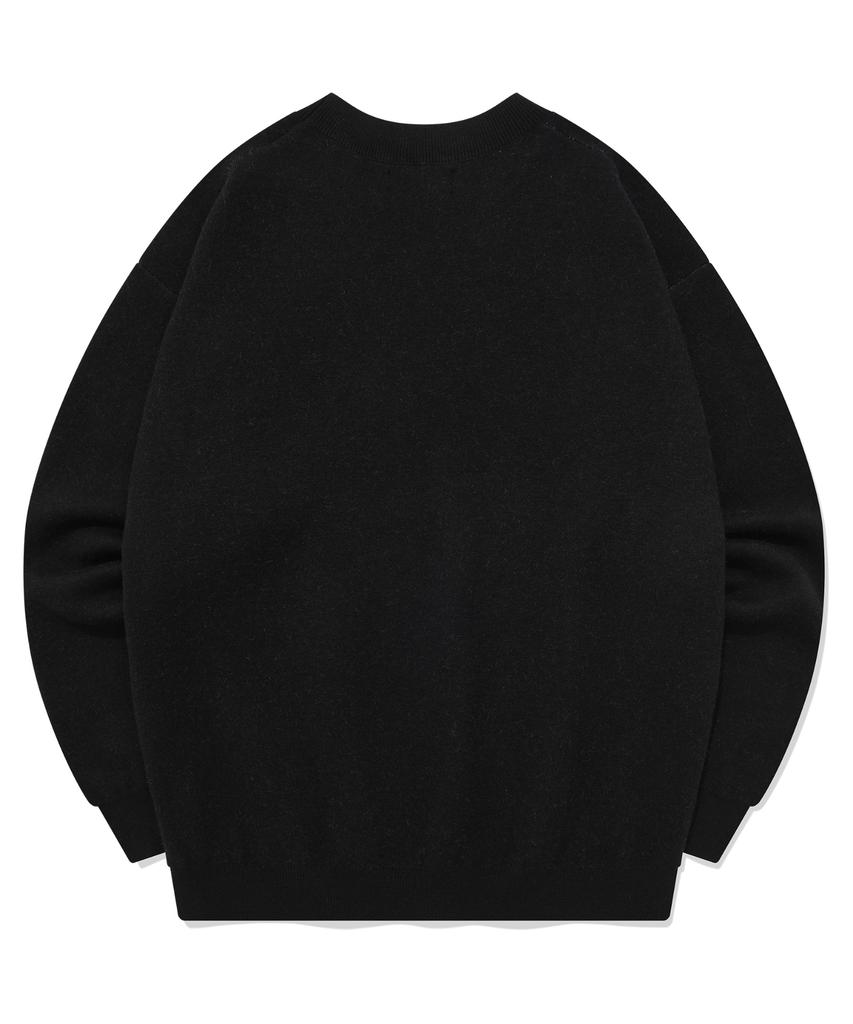 SAINTPAIN Sp Jacquard American Knit Sweater - Black