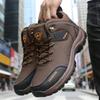 New Arrival Mens Hiking Shoes Wear-resistant Men Trekking Walking High Top Boot Breath Lace Up Outdoor Climbing Sneakers for Men