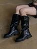 SALT AND CHOCOLATE Harper Slouch Long Boots 412648002 (4.5Cm)