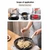 Silver Deep Fry Basket Foldable Design Fry Basket  Frying Foods Washing Fruits Boiling