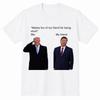 Political Humor Meme T-Shirt - Trump & Xi Fan Art Tribute Heavy Cotton Tee