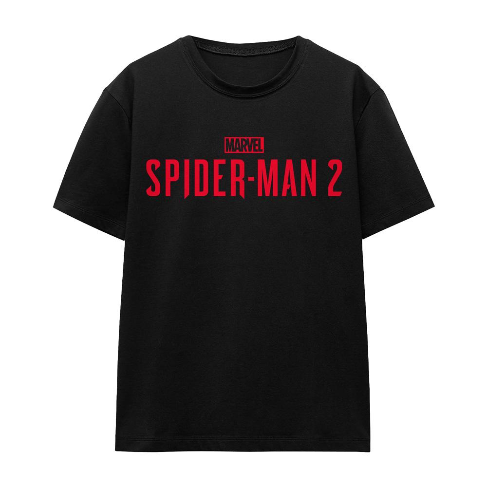Spider-Man 2 Unisex Adult Gamerverse Red Logo T-Shirt