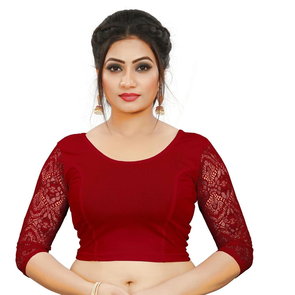 Indian Women's Round Neck Choli Bollywood Wedding Party Wear Readymade Blouse