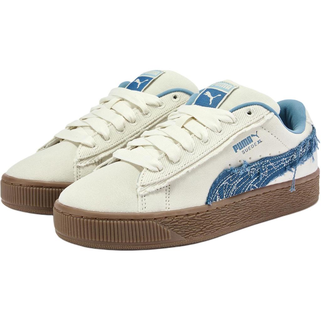 Puma Suede XL Versatile Comfortable Low-Top Sneakers Unisex Sneakers Off-White Blue 403228-01