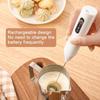 Milk Frother Rechargeable Handheld Frother Removable Kitchen Gadgets Reusable Baking Tool for Home Restaurants Coffee Shop