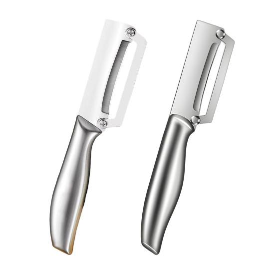 Fruits Vegetable Peeler Stainless Steel Blade Sugar Cane Peeler Rust-Resistant Dishwasher Safe Kitchen Tool for Peeling