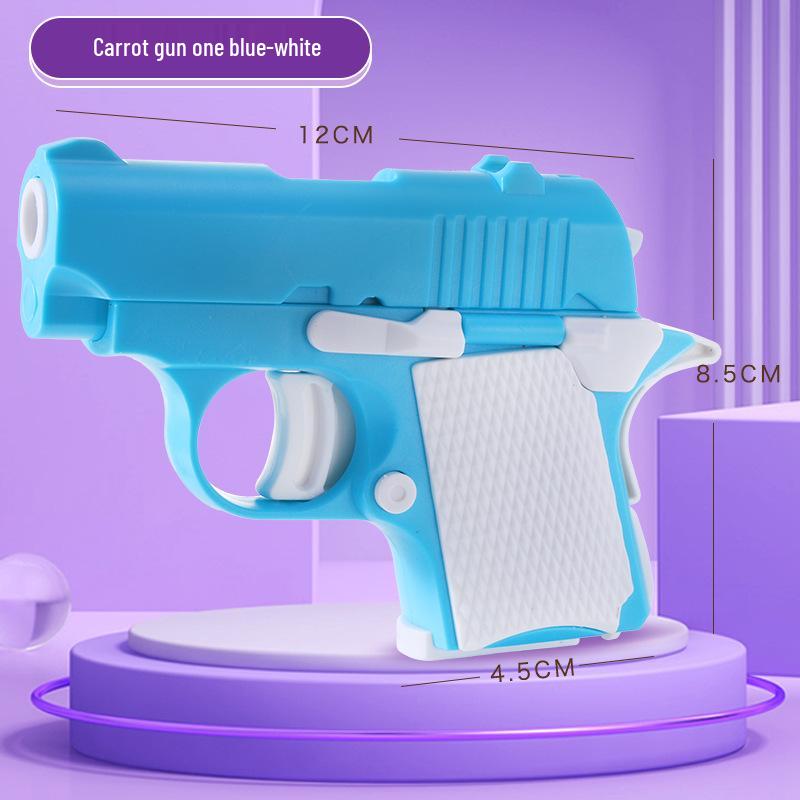 3D Printed TikTok-Style Radish Gun Toy: 1911 Cub Pistol for Decompression