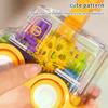 1/3Pcs Inertia Rebound Car Baby Toy Cartoon Press Gear Car Toy Lnertia Pull-back Transparent Car Birthday Gifts For Kids