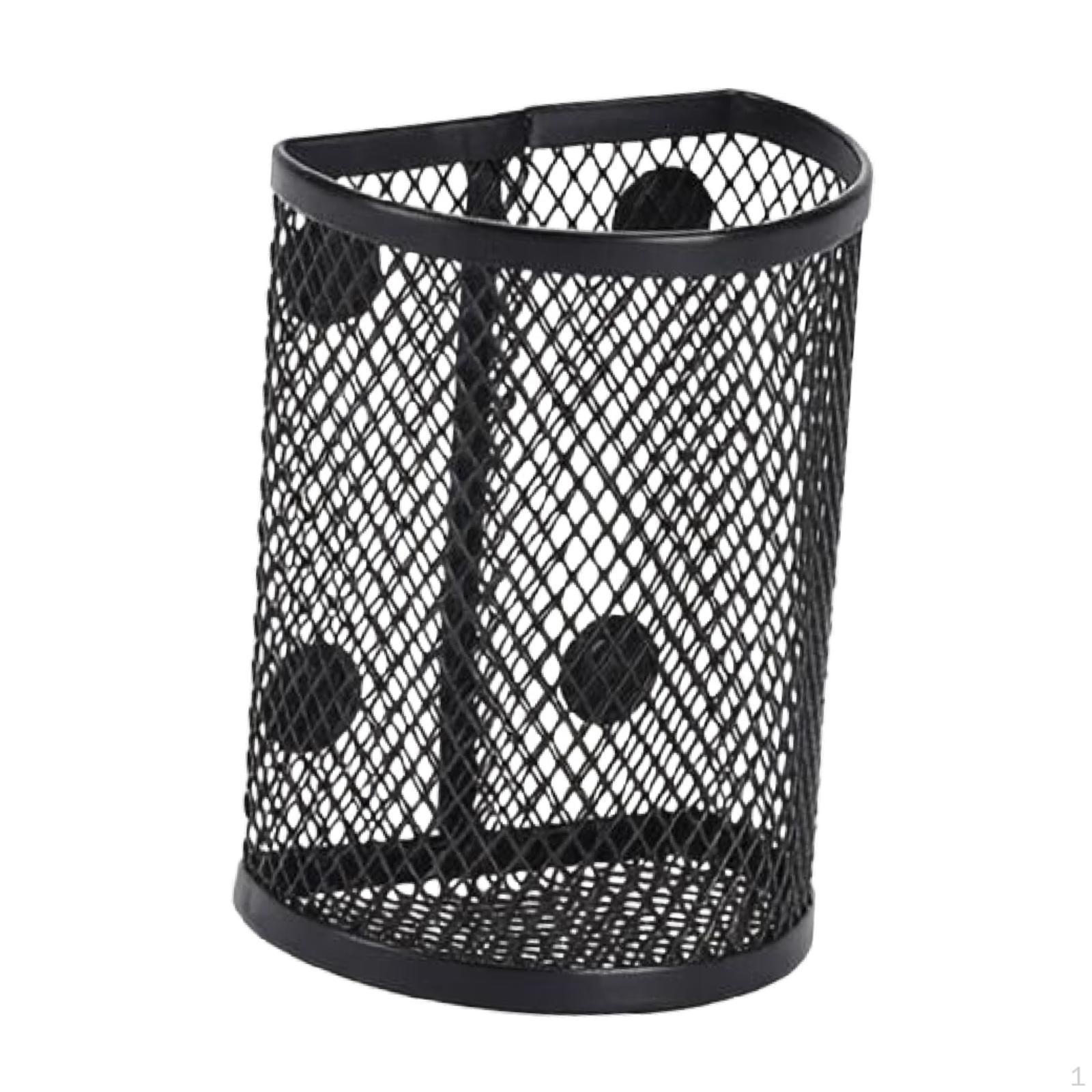 

A Pencil Holder. Practical Accessory for Use at Home, School, Or on The Go. Black Semi Circle