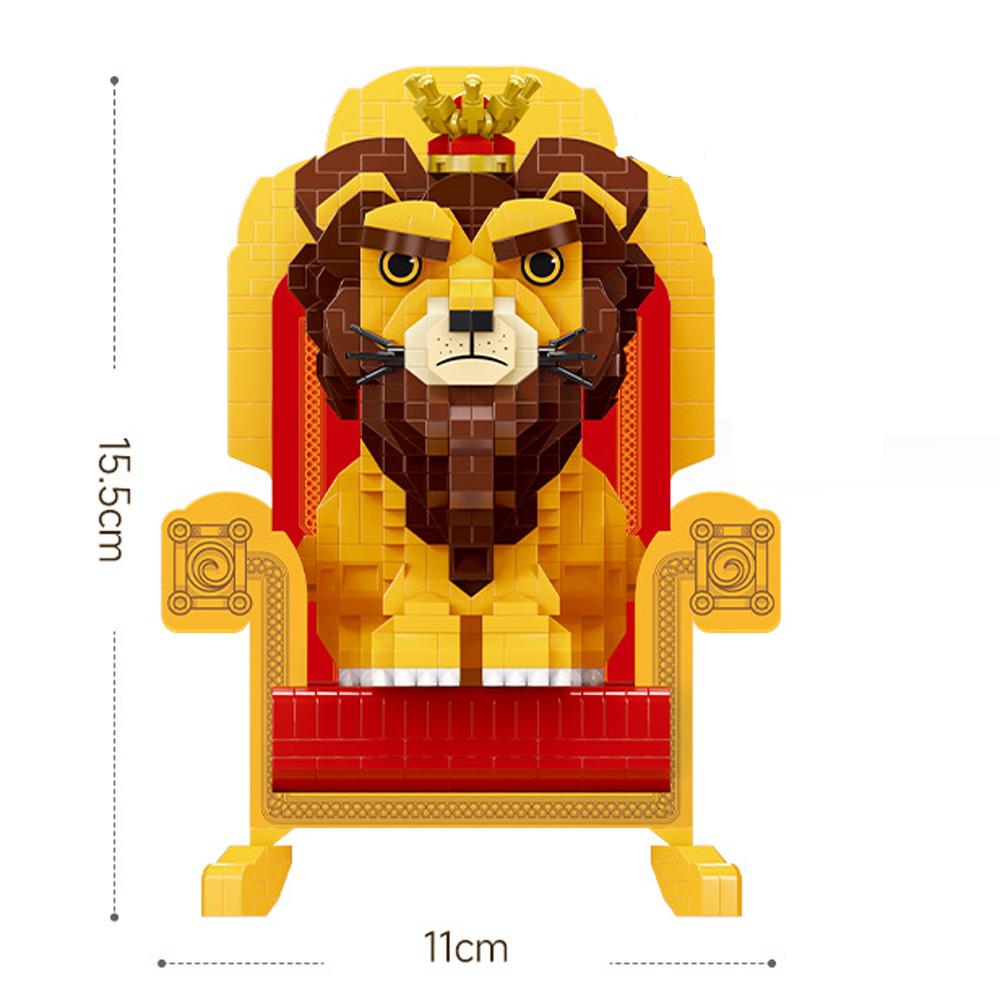 Idea Cartoon Movie Micro Diamond Block Construction Building Brick Magic Owl Lion Throne Nanobricks Model Educational Toys