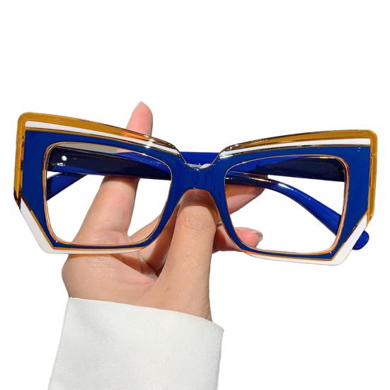 Blue Light Blocking Glasses for Men Women Large Frame Square Glasses Anti-Fatigue