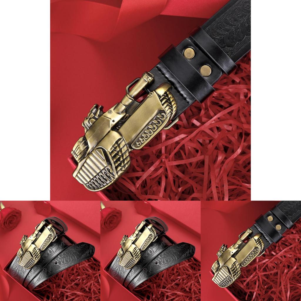 Men's Pu Leather Retro Pattern Adjustable Ethnic Style Belt