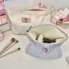 Fashion Woven Makeup Bags Women Cosmetic Bag Clutch Bag Skincare Organizer Makeup Pouch Travel Cosmetic Organizer Wash Bags