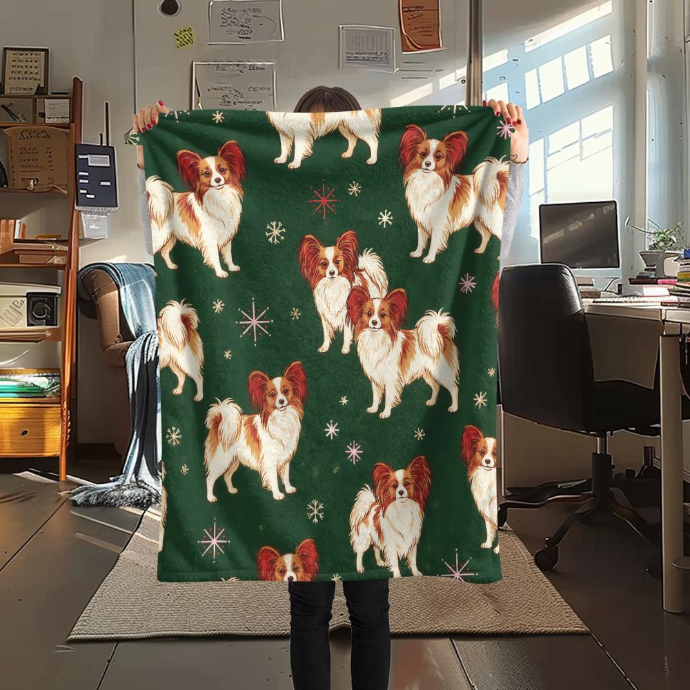 

Green animal elements Print Flannel Blanket,High quality Comfortable for All Seasons,Home Decor,Warmth and Comfort,Perfect for Christmas Gifts 80cm x 120cm