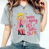 WomenS Short Sleeve Cartoon Character TShirt Liz McGuire Is Busy Doing Hot Shots Retro Graphic Tee Print Spring Summer