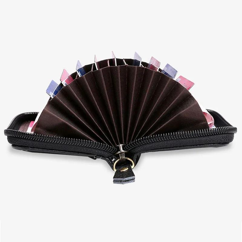 Herren Kartenhalter Business Damen Kreditkartenhalter Echtleder Hülle Für Bankkarten Geldbörse Rfid Münzbörse Carteira Masculina