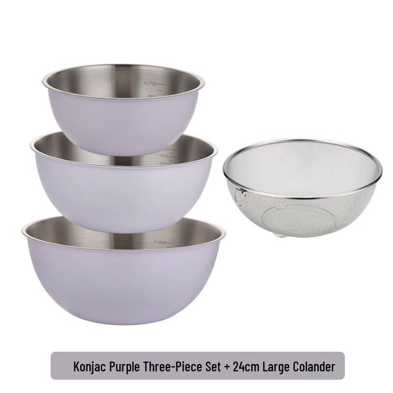 ZISIZ Stainless Steel Mixing Bowl