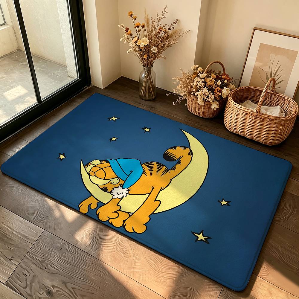 Anime-G-garfieldS Cute Carpet Bathroom Anti-slip Mat Door Mat Home Decoration Mat Entrance Door Mat Scratch-resistant Door Mat