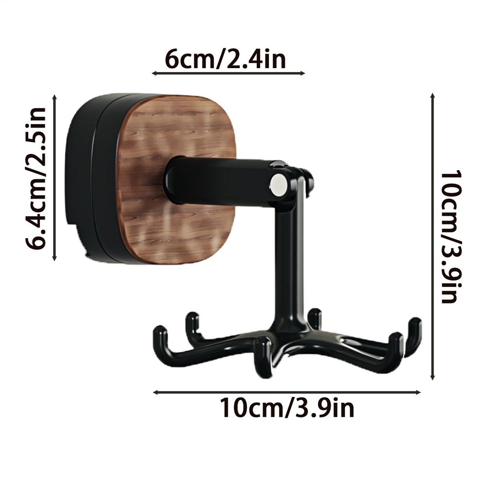 Multi-function Rotatable 6-claw Suction Hook Punch Free Kitchen Utensil Hanger Self Adhesive Bath Hooks Key Closet Storage Hook